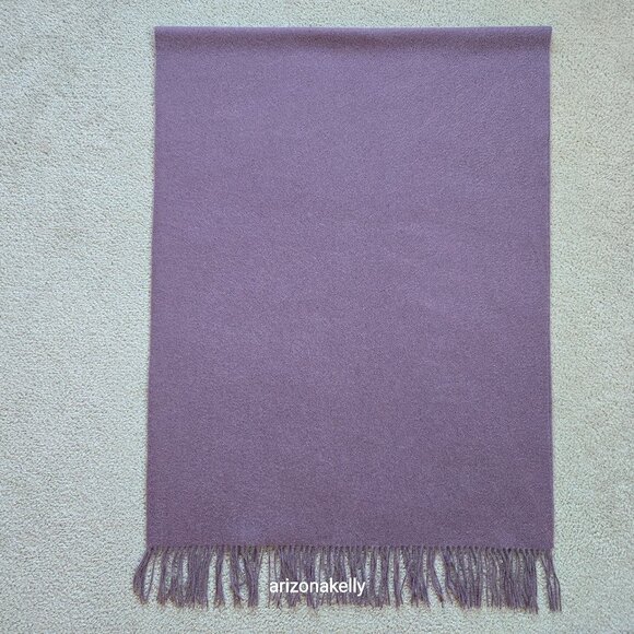NWOT Cashmere Scarf Mauve Purple Lavender - Picture 1 of 14